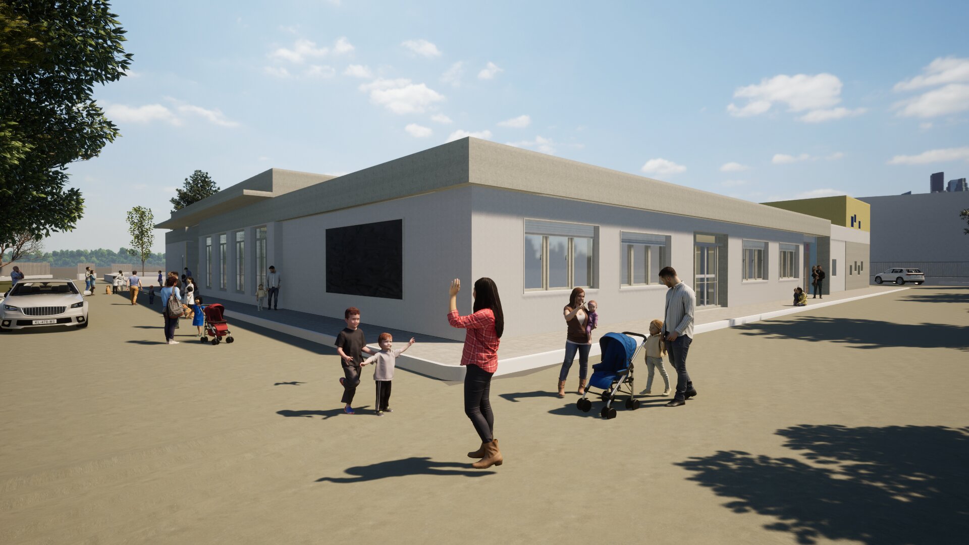 Render facciata esterna